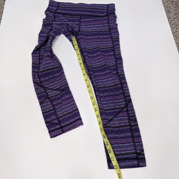 Lululemon Pace Rival Crop Space Dye Twist  Ultra Violet Purple Leggings - Picture 8 of 8